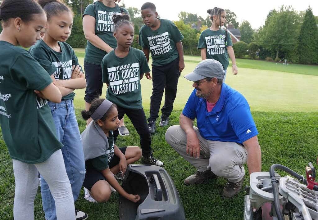Kids Learning on the Golf Course