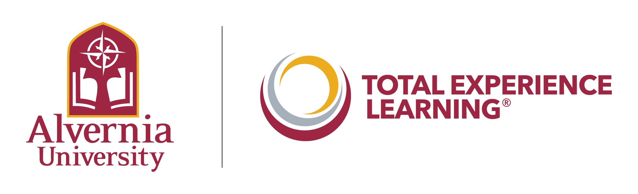 Alvernia University and Total Experience Learning Logos