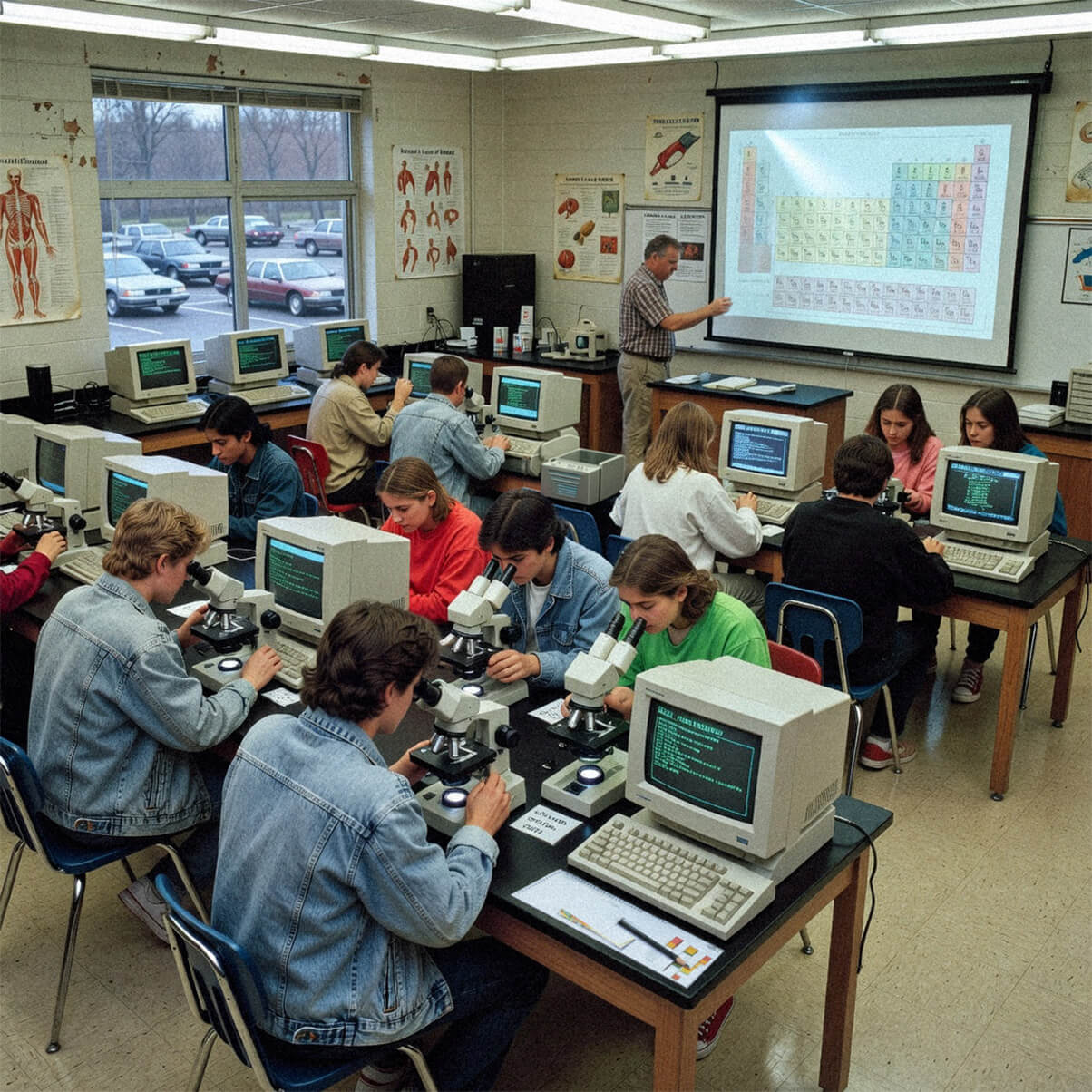 1980's classroom